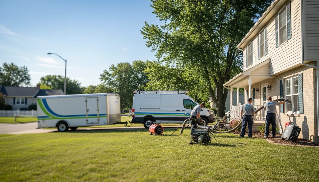 Flooded Basement Restoration And Cleanup With Repair in Maeystown, IL near me